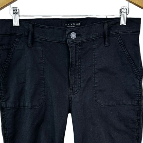 Lucky Brand The Cargo Pant Pirate Black Size 8 - Picture 4 of 13